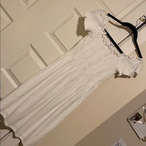 White off the shoulder dress